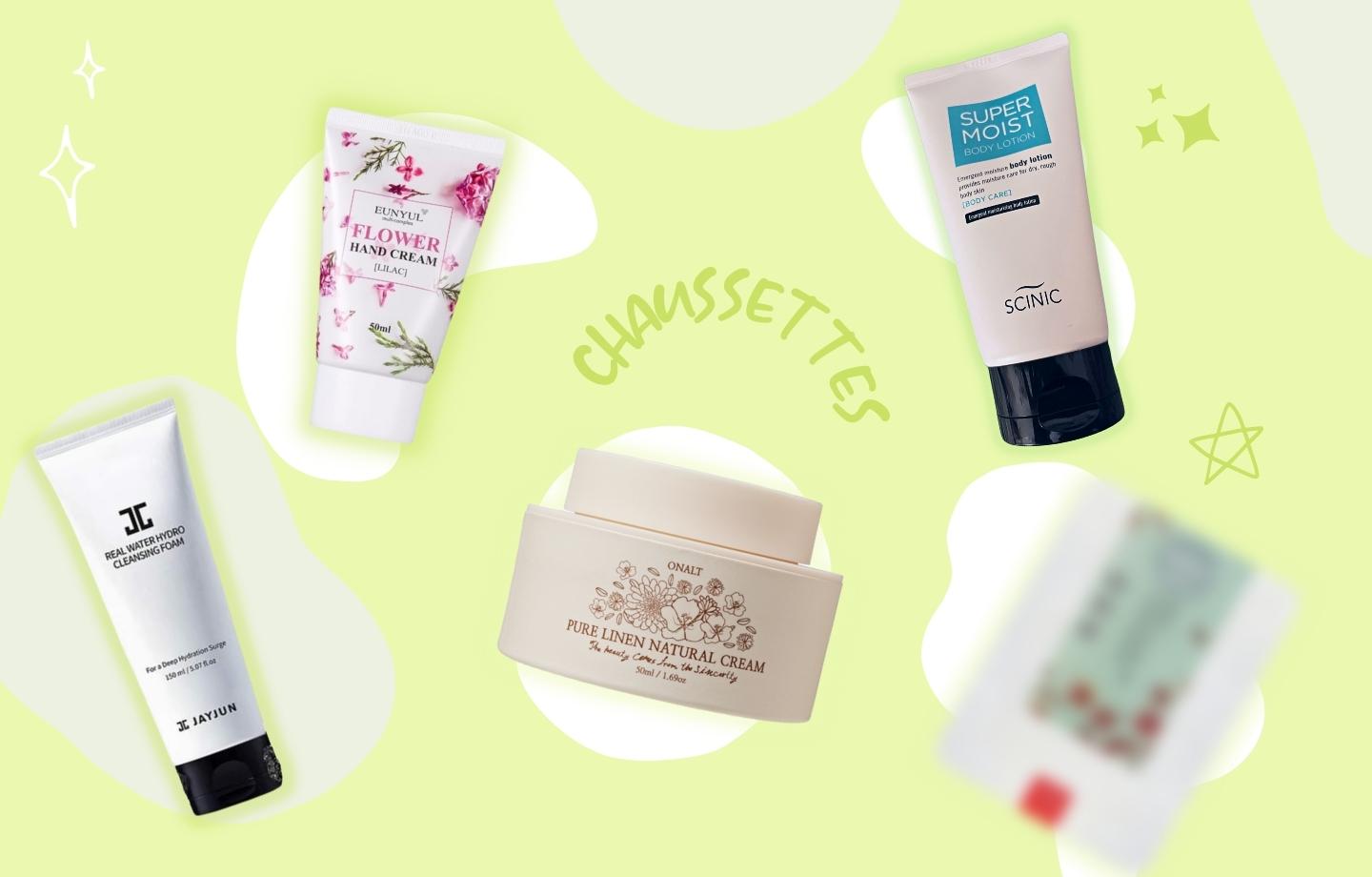 Produits de la K Beauty Box d'Octobre 2022, soins pour préparer l'hiver avec crèmes hydratantes et masques nourrissants.