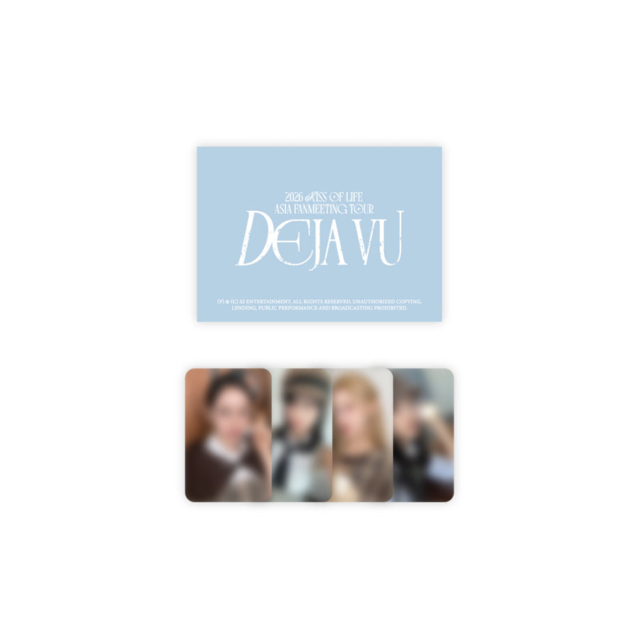 KISS OF LIFE - Secret Message Card Set - 2026 Asia Fanmeeting Tour DEJA VU - MD Officiel