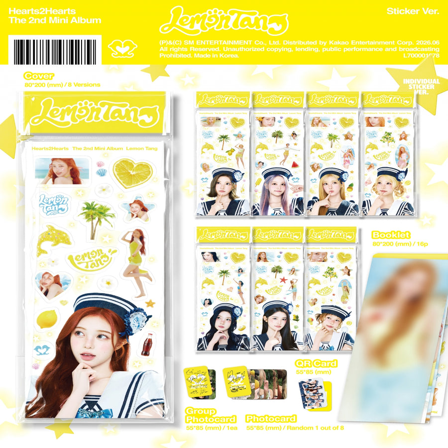 Hearts2Hearts - Lemon Tang - Sticker Ver. - Mini Album
