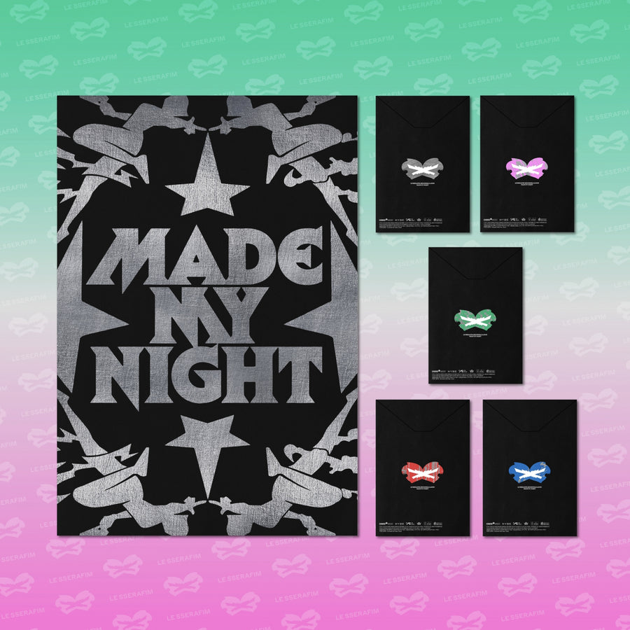 LE SSERAFIM - Made My Night - Compact Ver. - Single Album (Lot de 5 Albums)