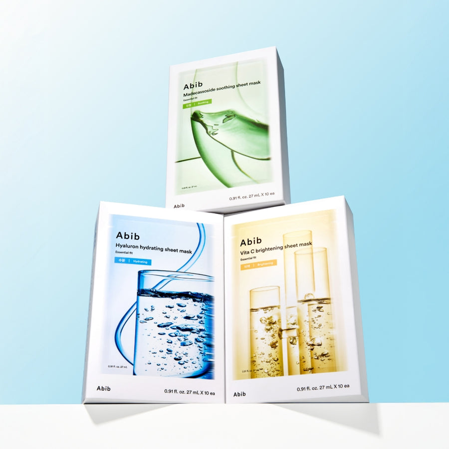 ABIB Essential Fit Sheet Mask Trio Set