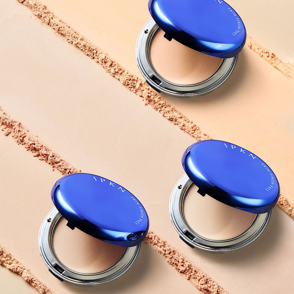 IPKN Skin Finish Powder Pact (Main Product 14g + Refill 11g)