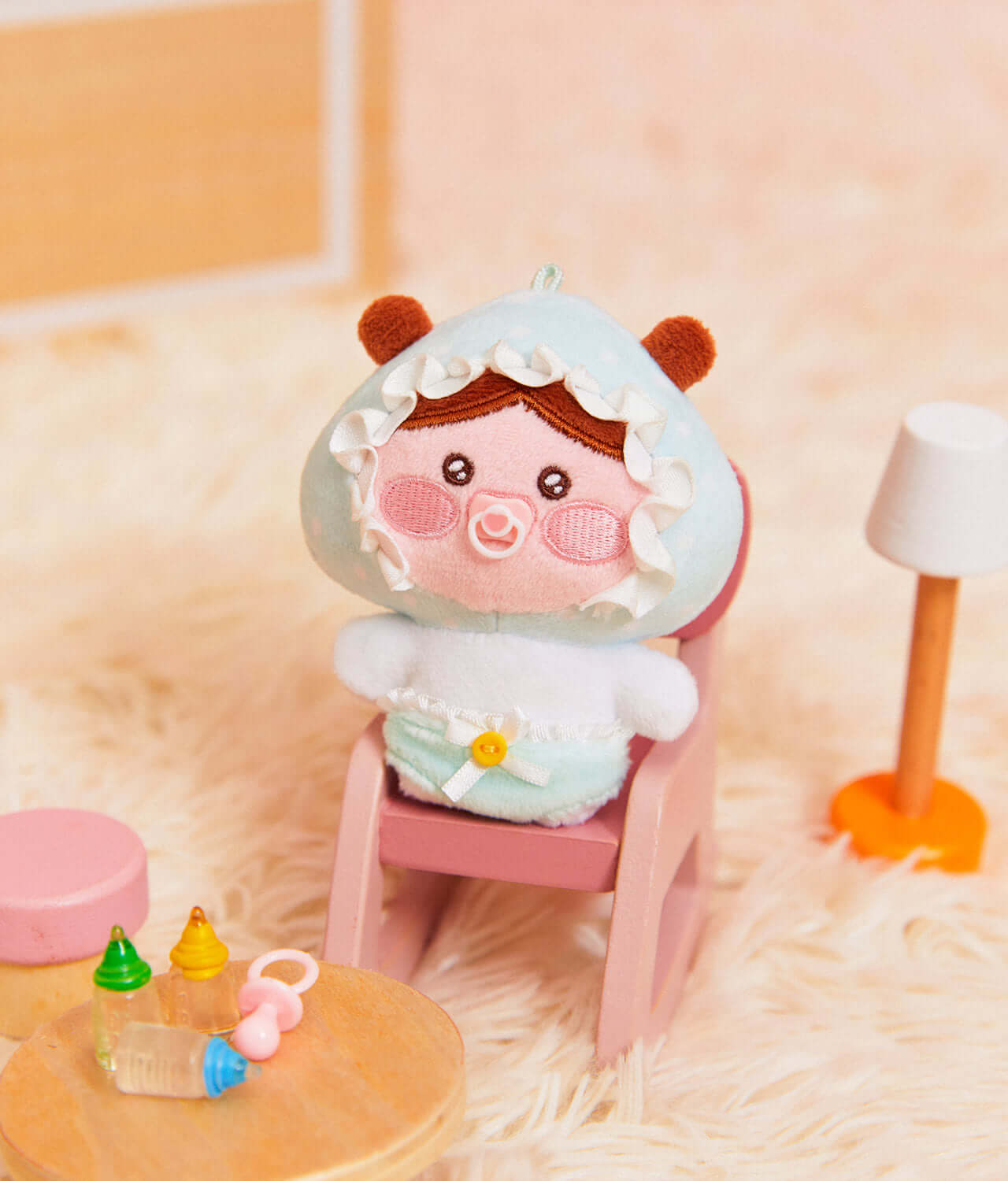 Peluche Porte-cles Petite Apeach - Kakao Friends