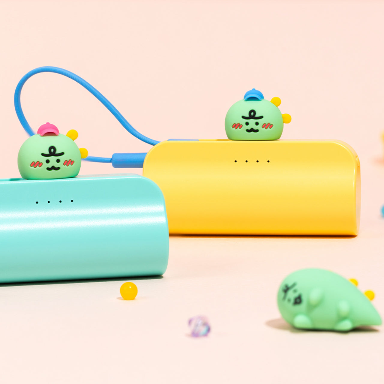 KAKAO FRIENDS - Casquette Batterie Externe Jordy Jaune