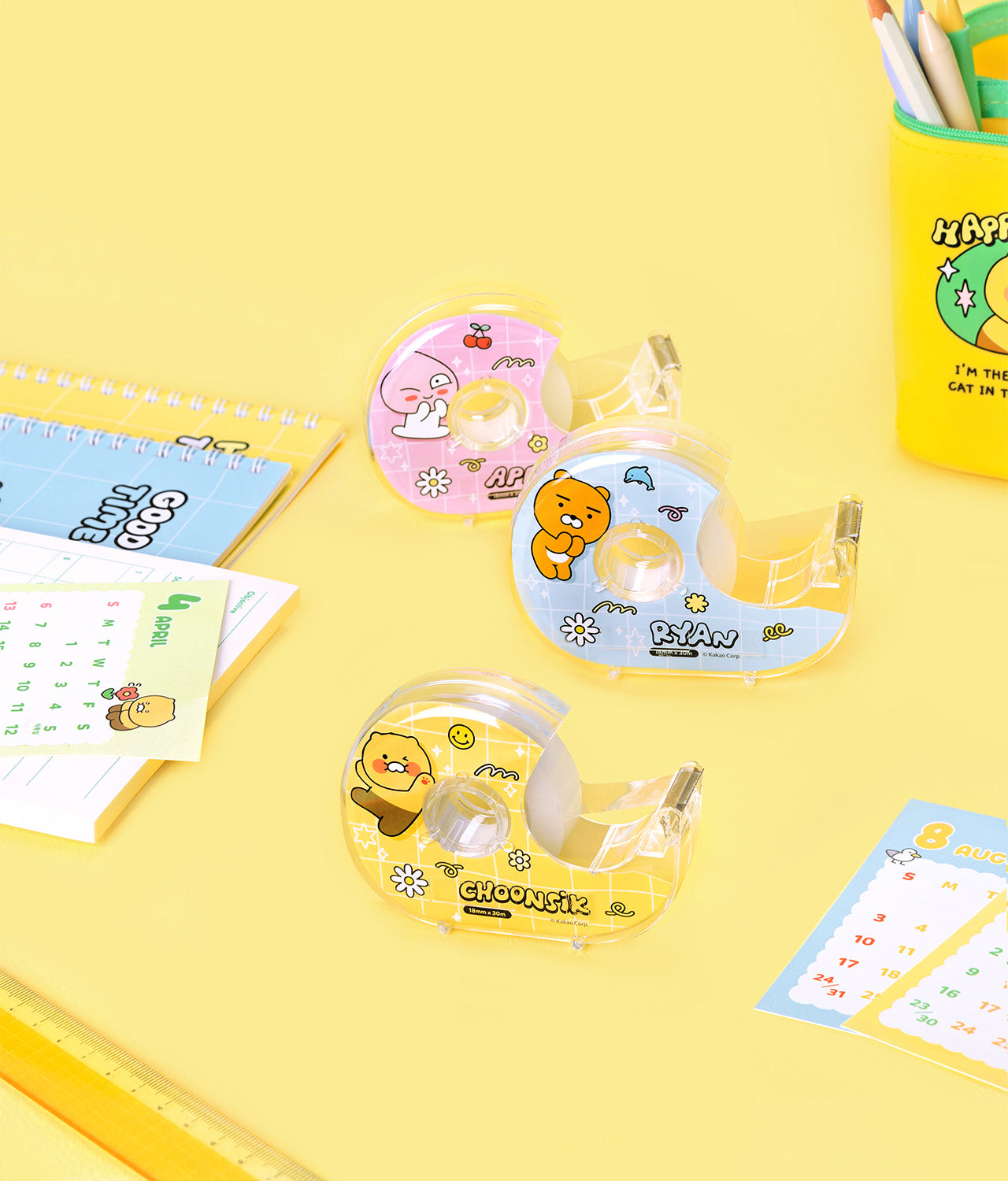 KAKAO FRIENDS - Transparent Ruban Adhesif Ryan - Detail 3