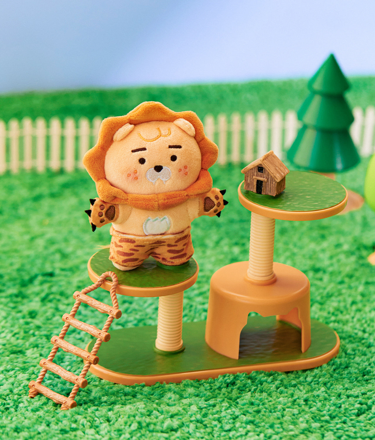 KAKAO FRIENDS - FRIENDZOO Porte-cles Peluche Little Ryan - Detail 4