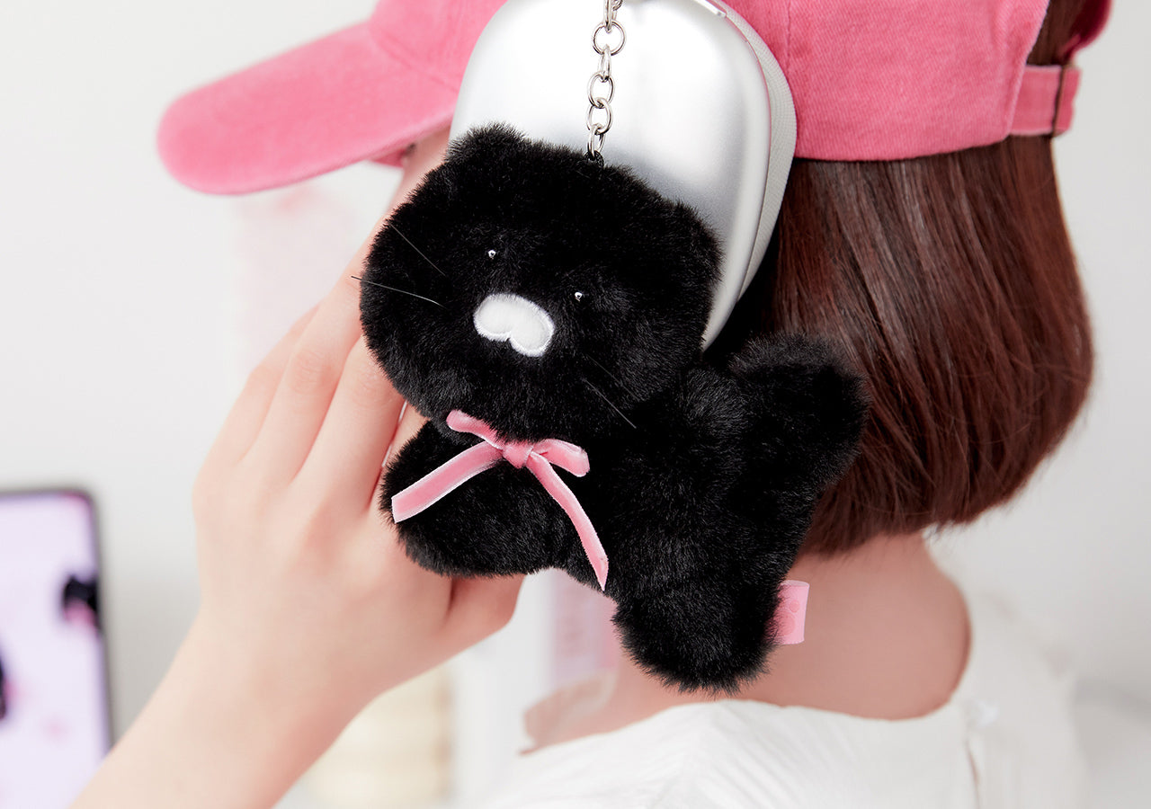 KAKAO FRIENDS - Noir MiniPorte-cles Peluche Chunsik - Detail 6