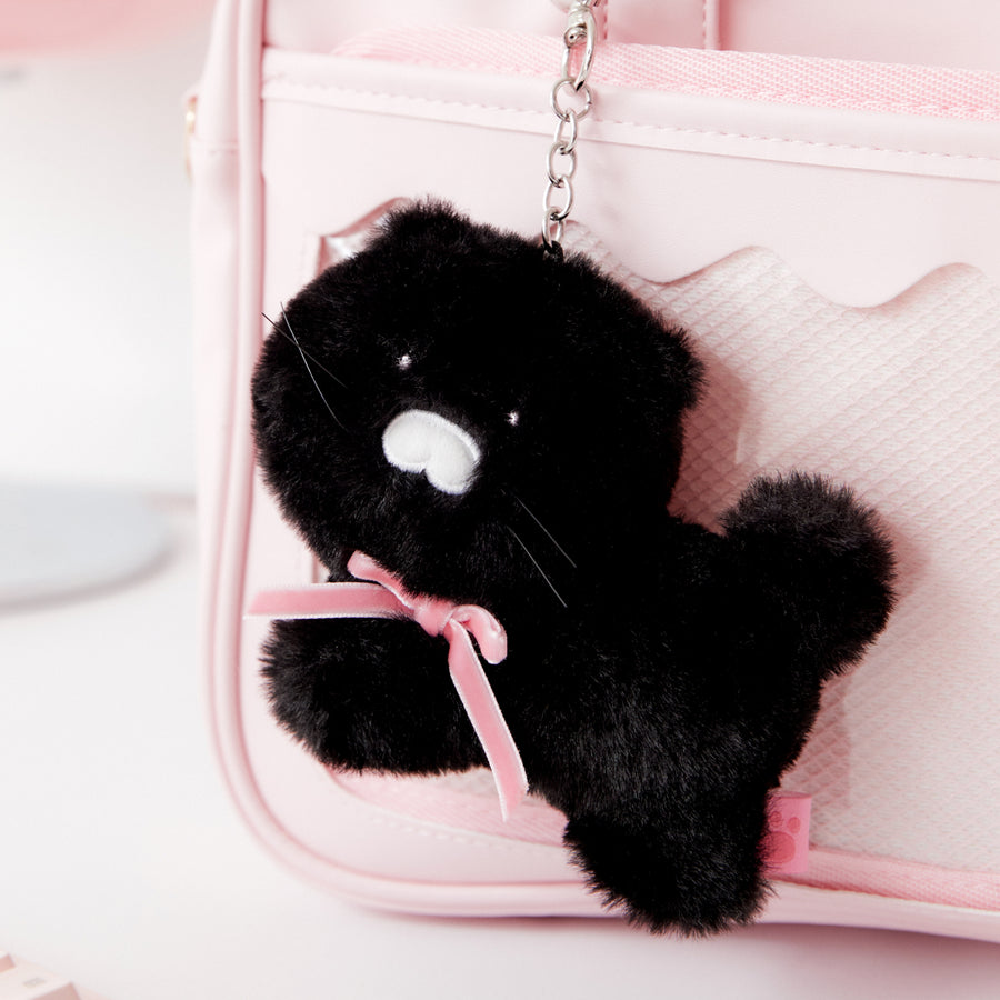 KAKAO FRIENDS - Noir MiniPorte-cles Peluche Chunsik