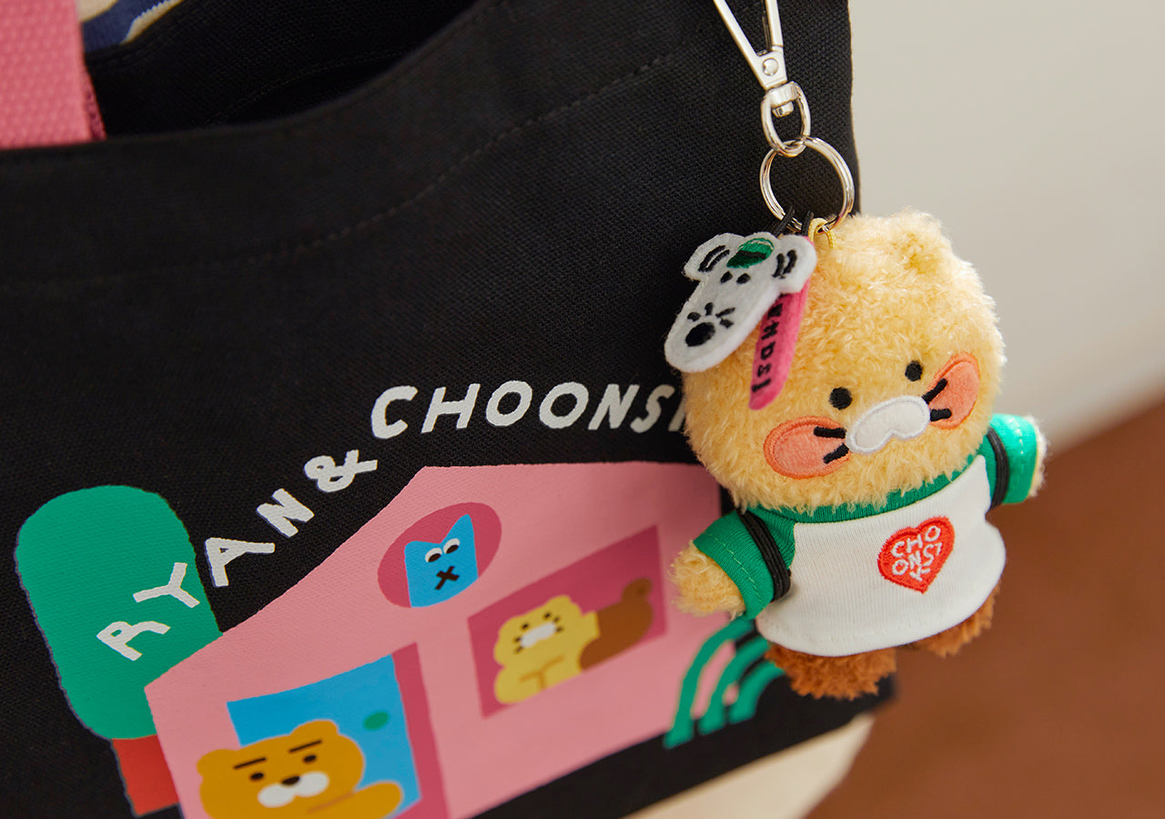 KAKAO FRIENDS - XFriends Porte-cles Peluche Chunsik - Detail 6