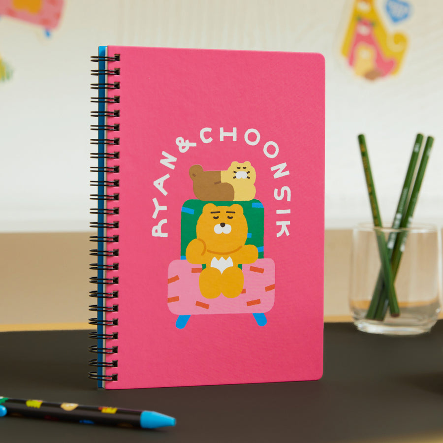 KAKAO FRIENDS - XFriends Carnet(Rose) Ryan&Chunsik