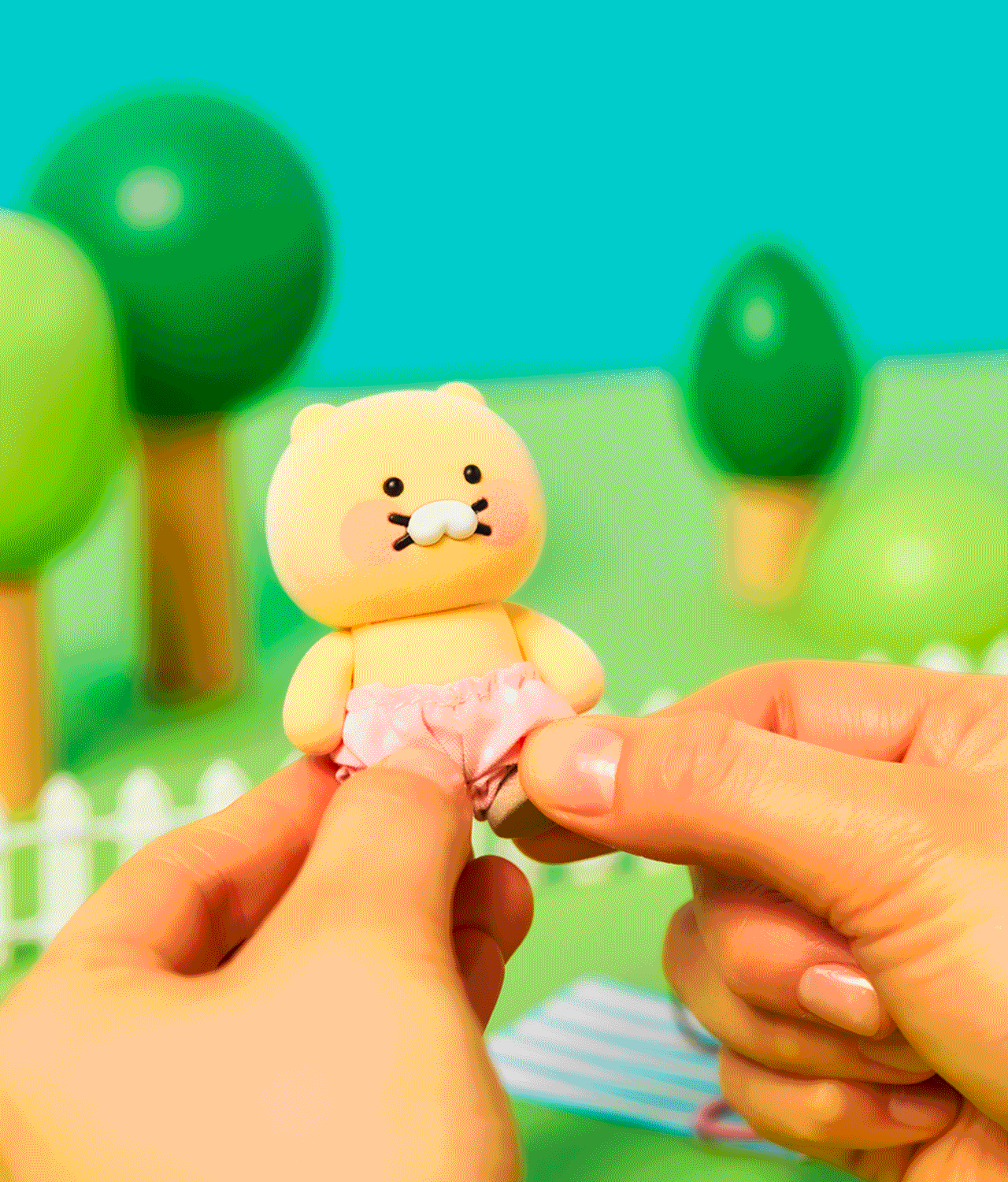 KAKAO FRIENDS - (OOTD) FigurineSet Pique-nique Chunsik - Detail 5