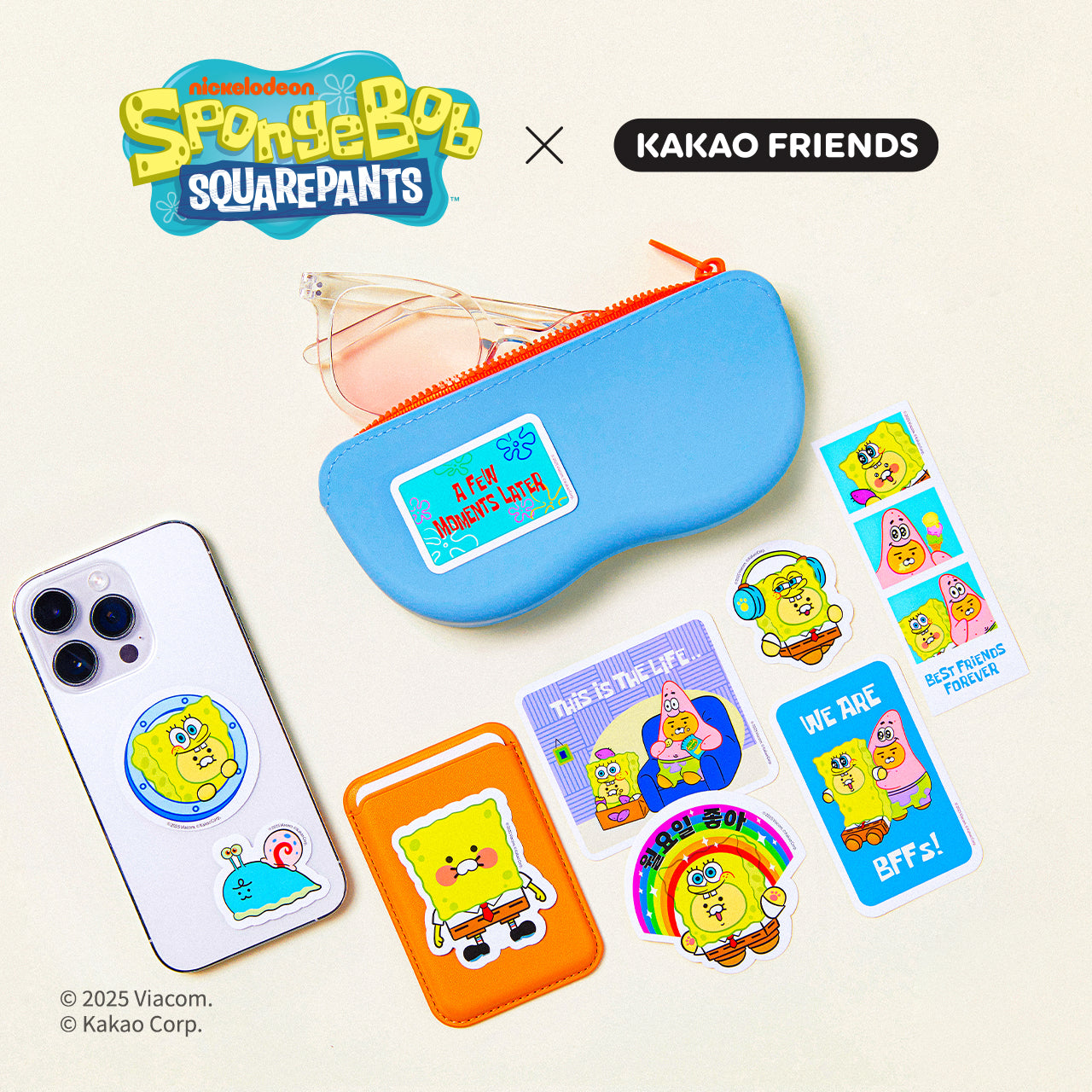 KAKAO FRIENDS - SpongeBobXFriends Autocollant Friends