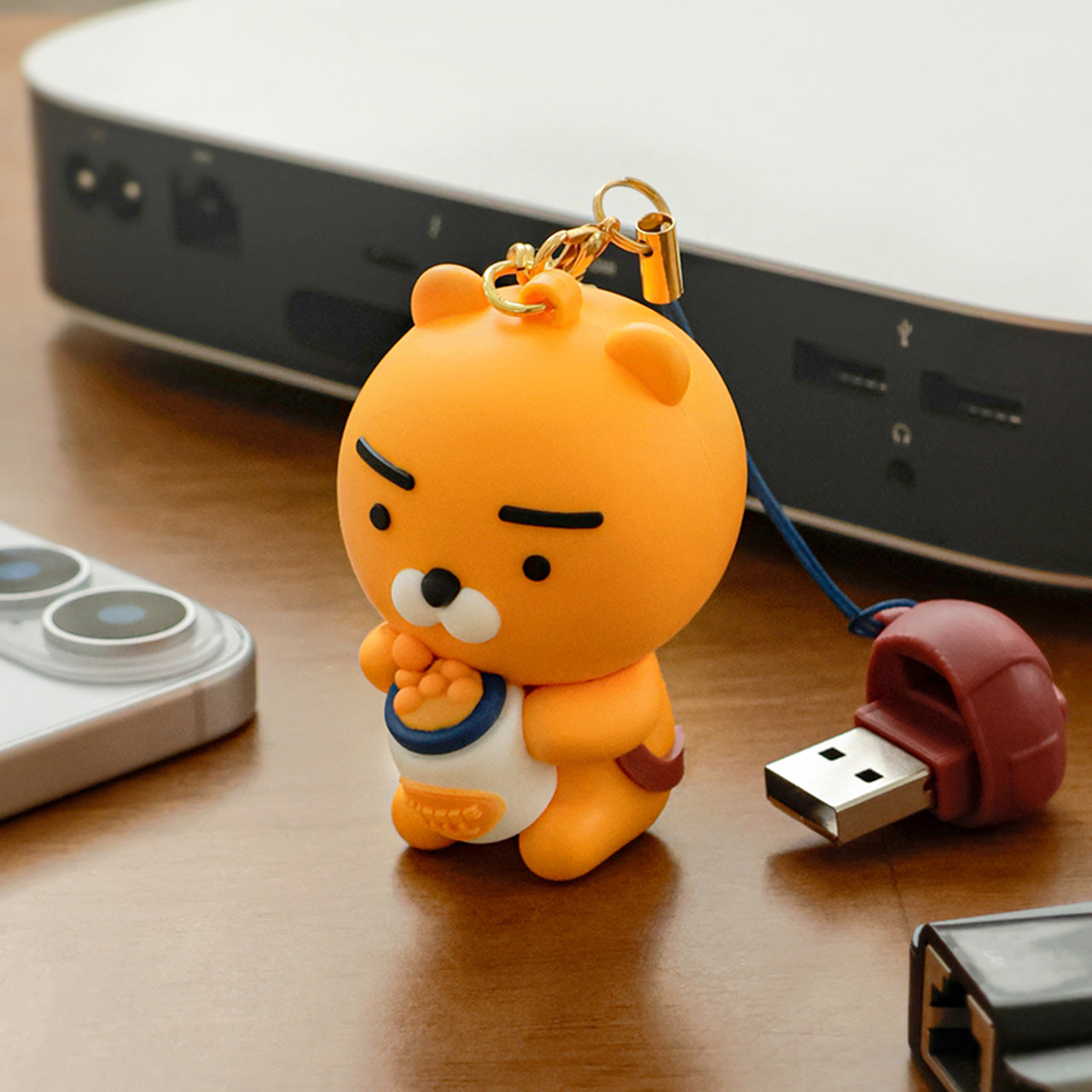 KAKAO FRIENDS - 64GB USB Figurine Porte-cles Sac a Dos Ryan