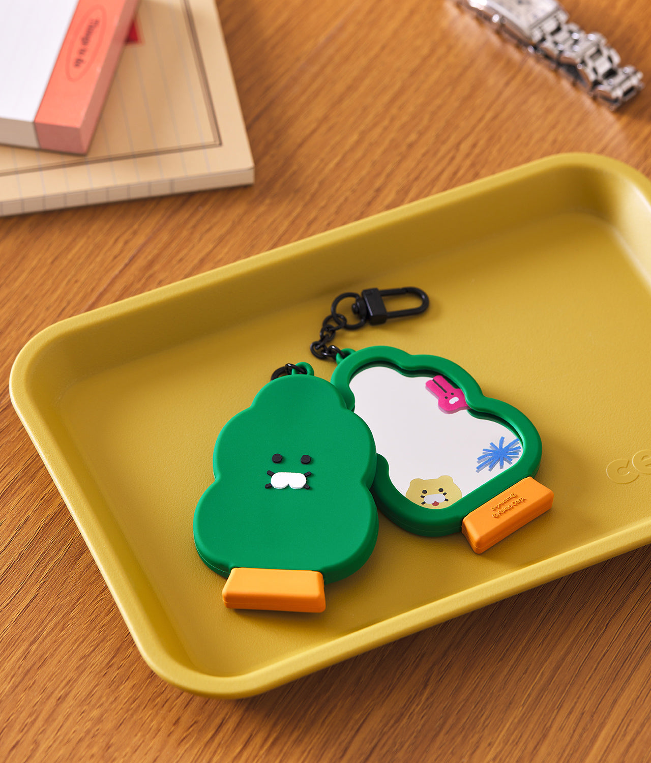 KAKAO FRIENDS - XFriends MiniMiroir Porte-cles Chunsik - Detail 3