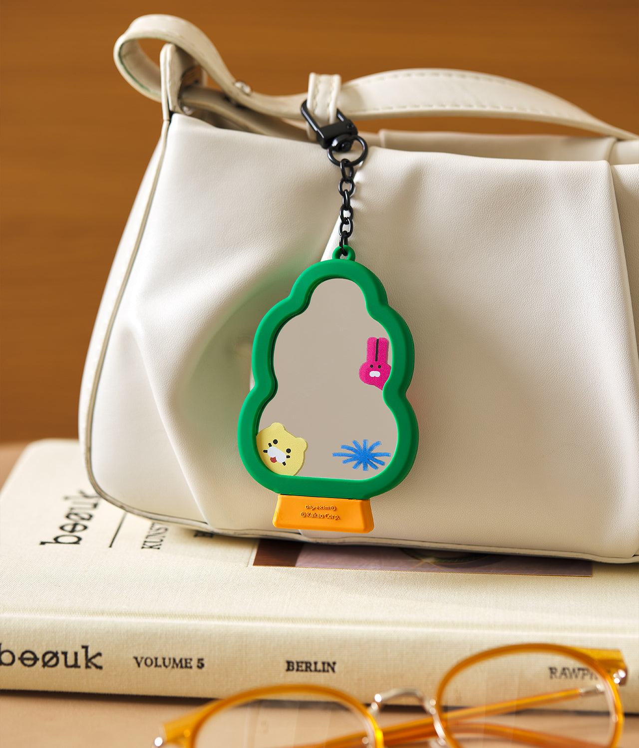 KAKAO FRIENDS - XFriends MiniMiroir Porte-cles Chunsik - Detail 5