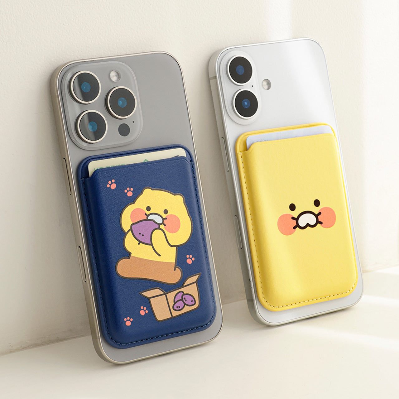 KAKAO FRIENDS - PU Porte-Cartes Jaune Chunsik