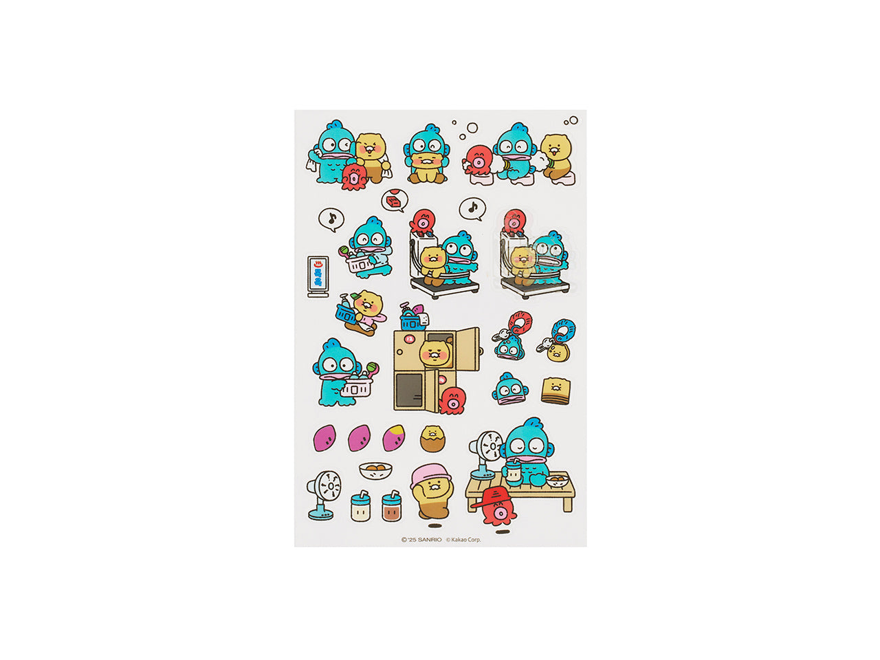 KAKAO FRIENDS - X Friends Transparent Autocollant Rouge Chunsik - Detail 7