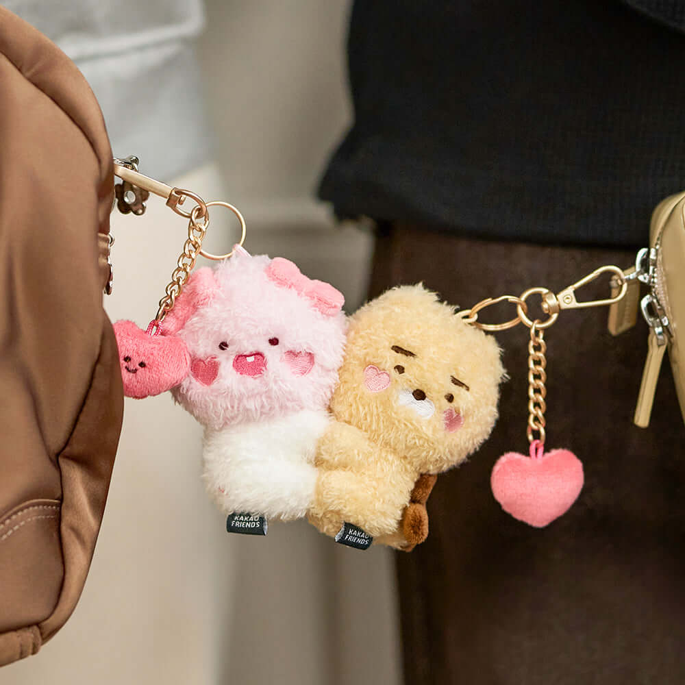 Set Peluche Porte-cles Petit Ryan - Kakao Friends