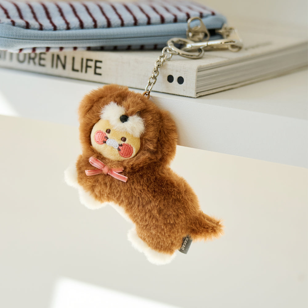 KAKAO FRIENDS - Marron Porte-cles Peluche Chunsik