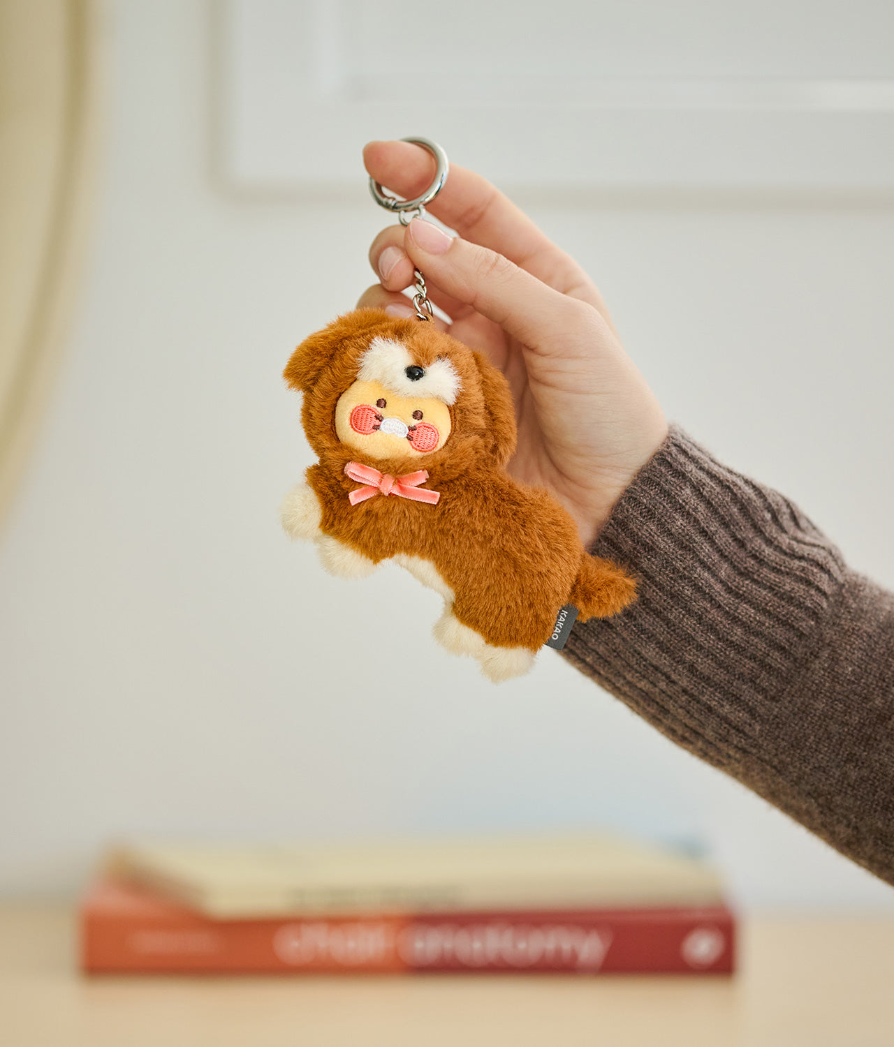 KAKAO FRIENDS - Marron Porte-cles Peluche Chunsik - Detail 7