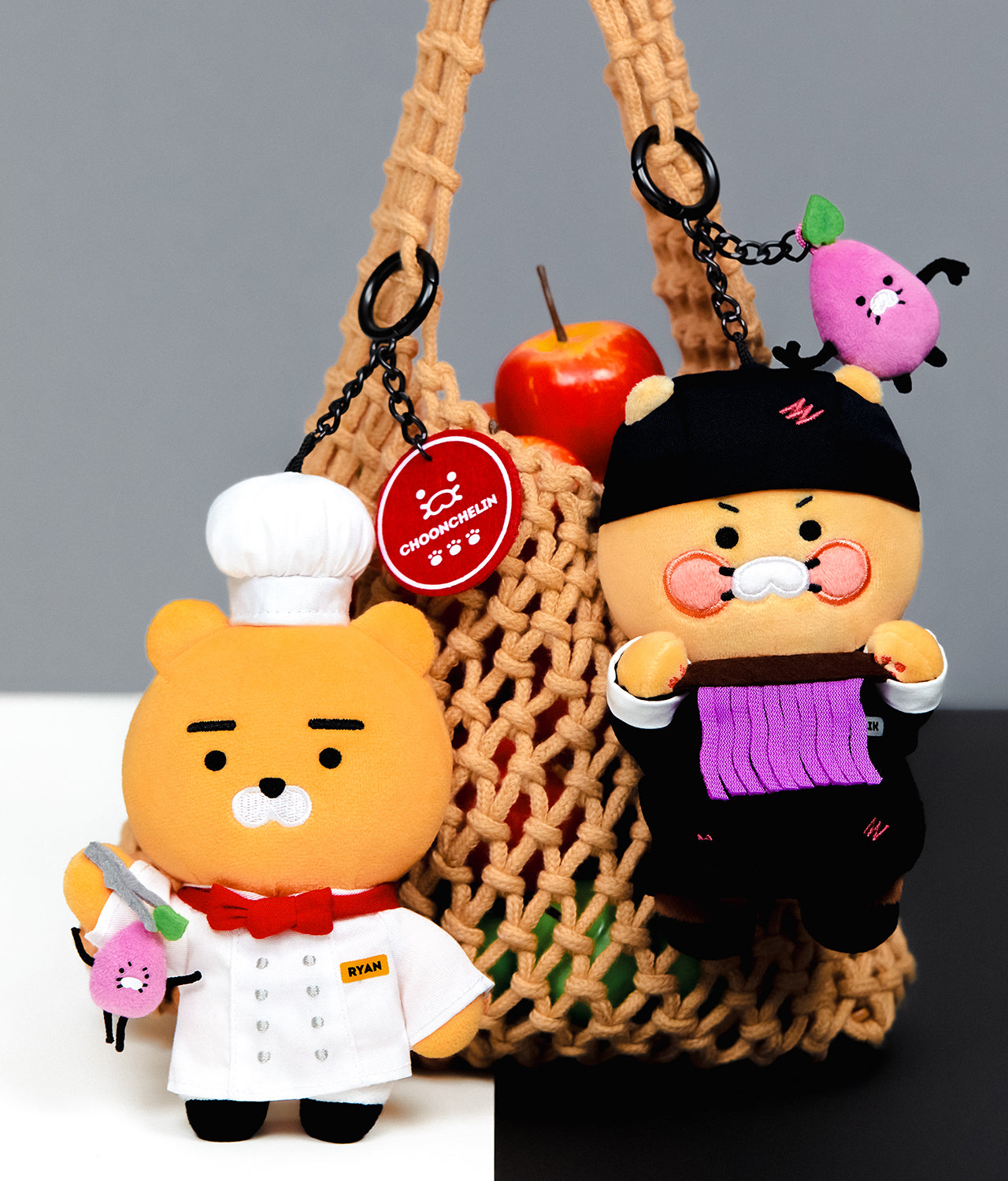 KAKAO FRIENDS - XFriends PeluchePorte-cles Couverts Chunsik - Detail 7