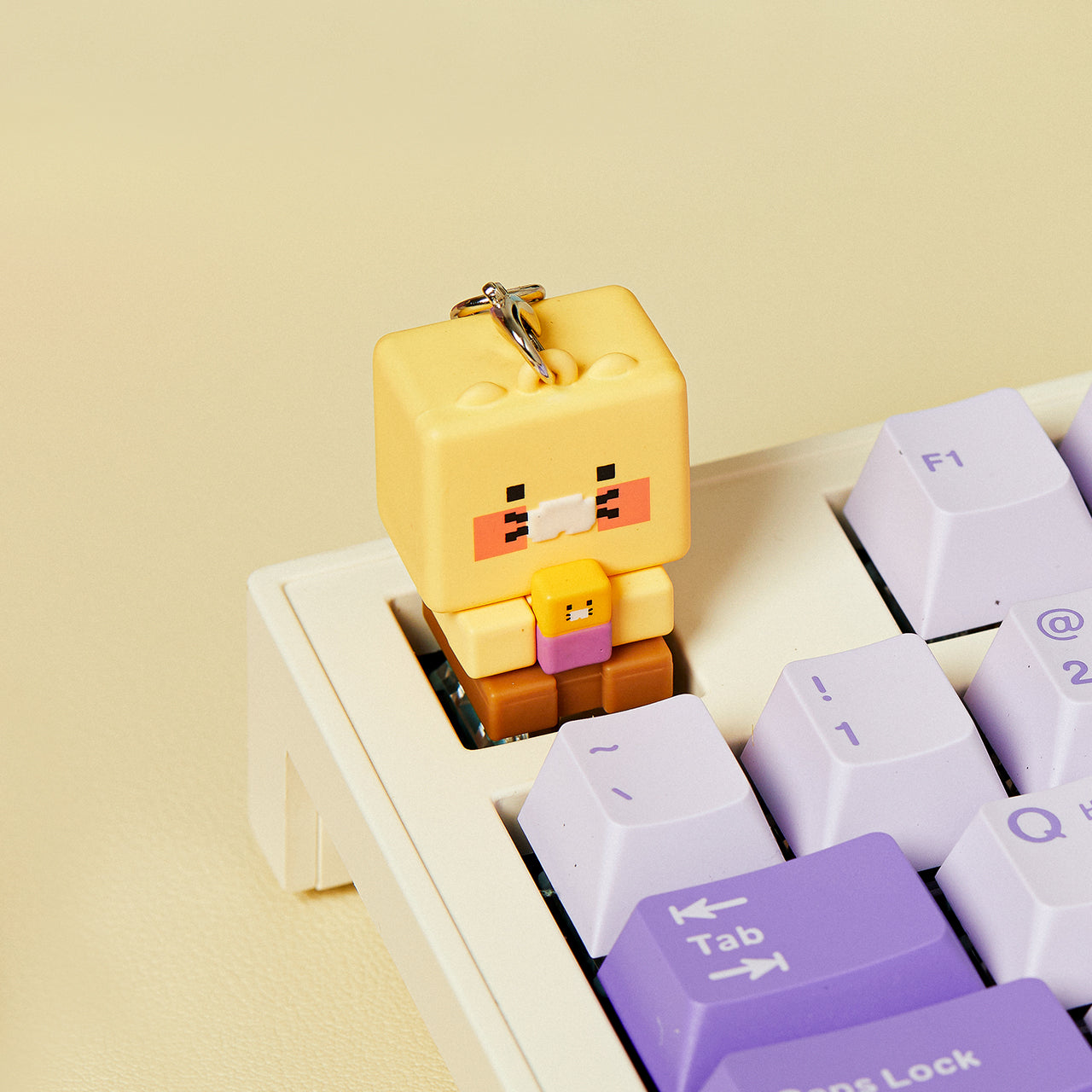 KAKAO FRIENDS - LED Casquette Figurine Porte-cles Chunsik