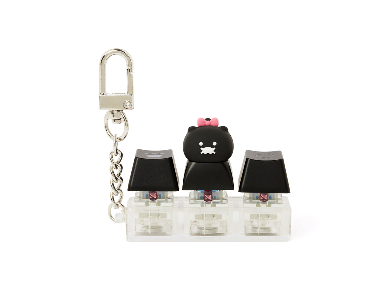 KAKAO FRIENDS - Noir LEDCasquette Figurine Porte-cles Chunsik - Detail 8