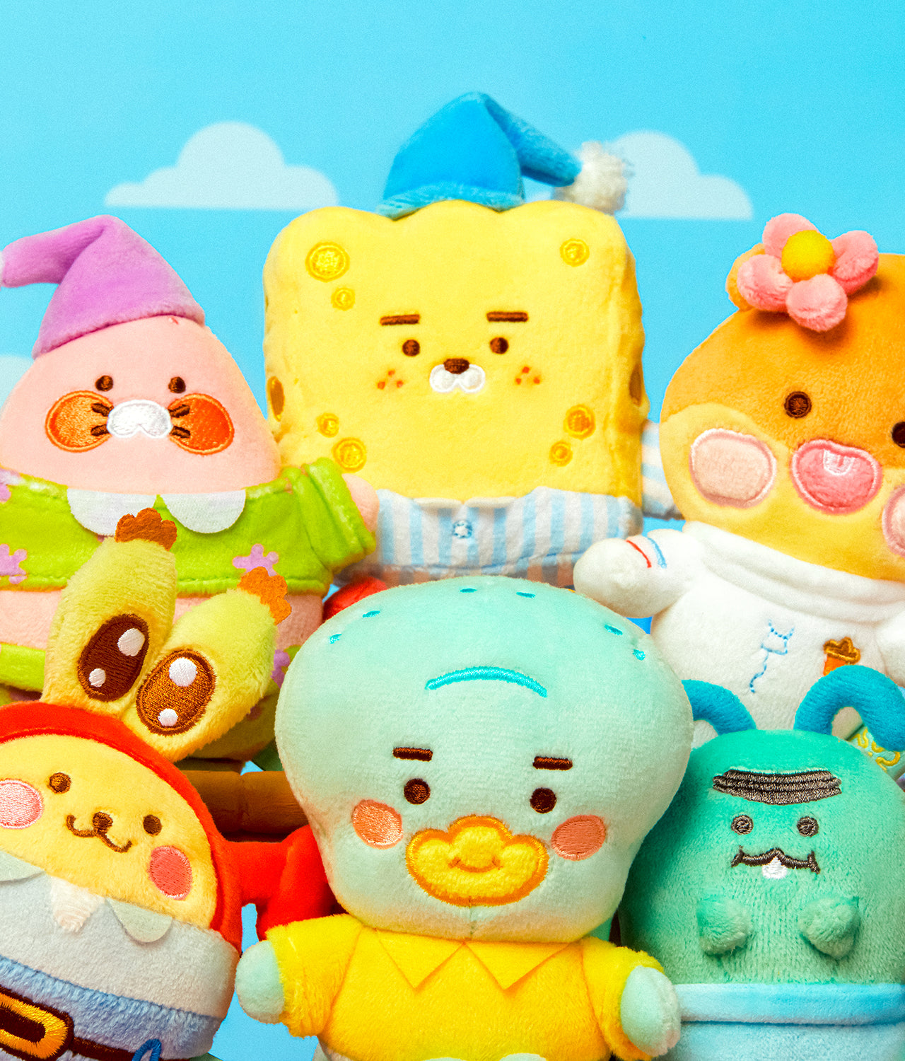 KAKAO FRIENDS - SpongeBobXFriends Baby Porte-cles Peluche Muzi - Detail 6