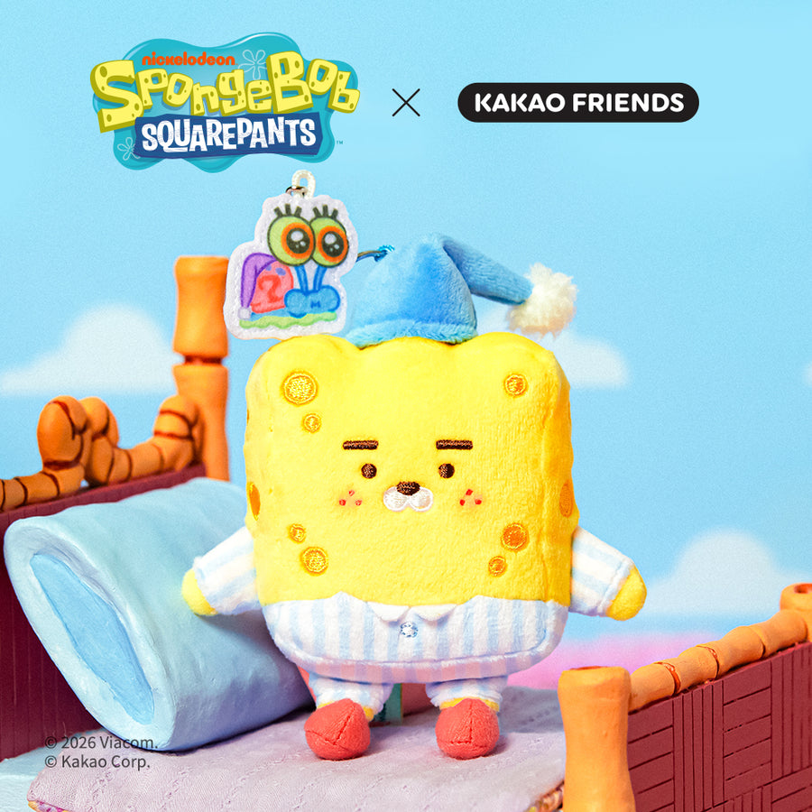 KAKAO FRIENDS - SpongeBobXFriends Baby SpongeBob Porte-cles Peluche Little Ryan