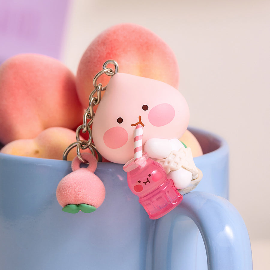 KAKAO FRIENDS - Peach Peach Figurine Porte-cles Little Apeach