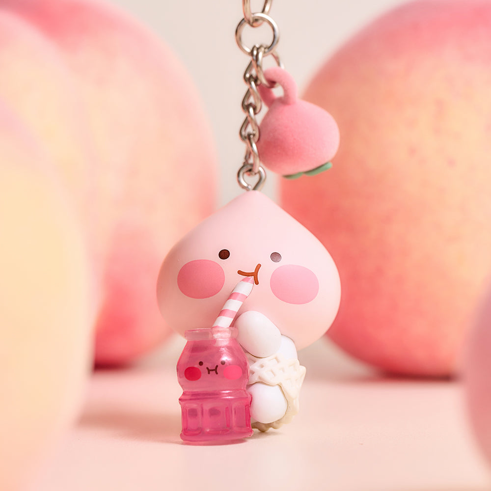 KAKAO FRIENDS - Peach Peach Figurine Porte-cles Little Apeach