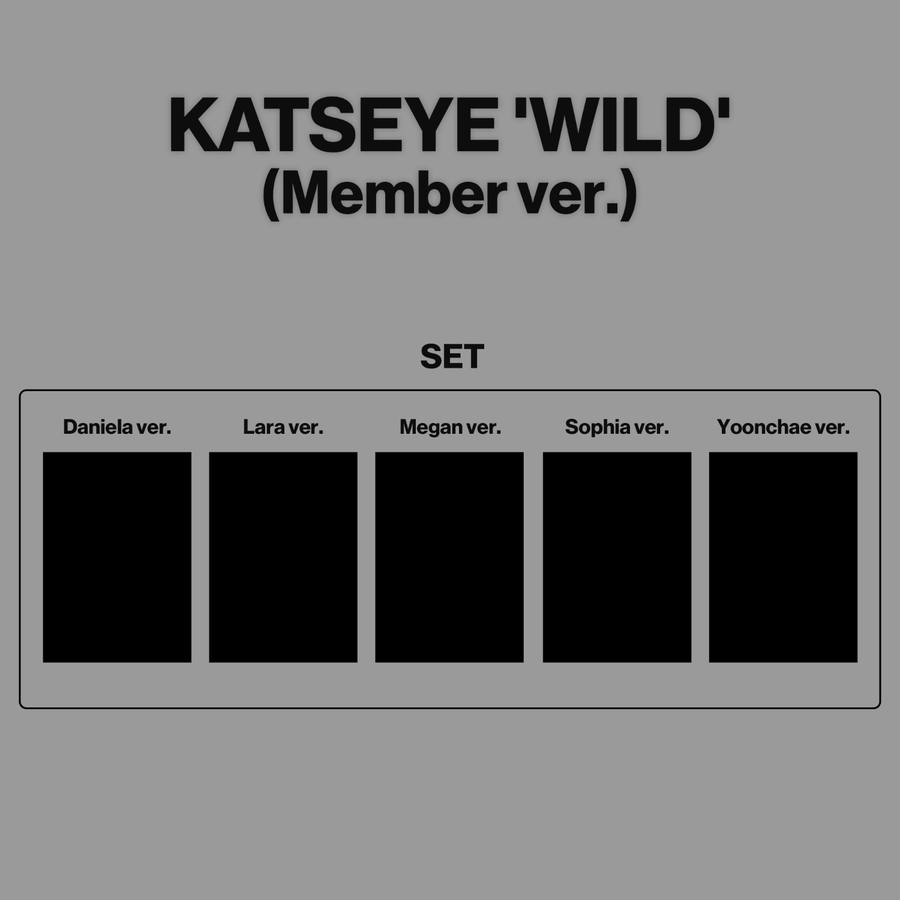 KATSEYE - WILD (Member ver.) (Set of 5) - Album Kpop