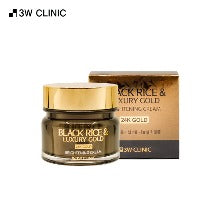 3W CLINIC Black Rice & Luxury Gold Brightening Cream 100g