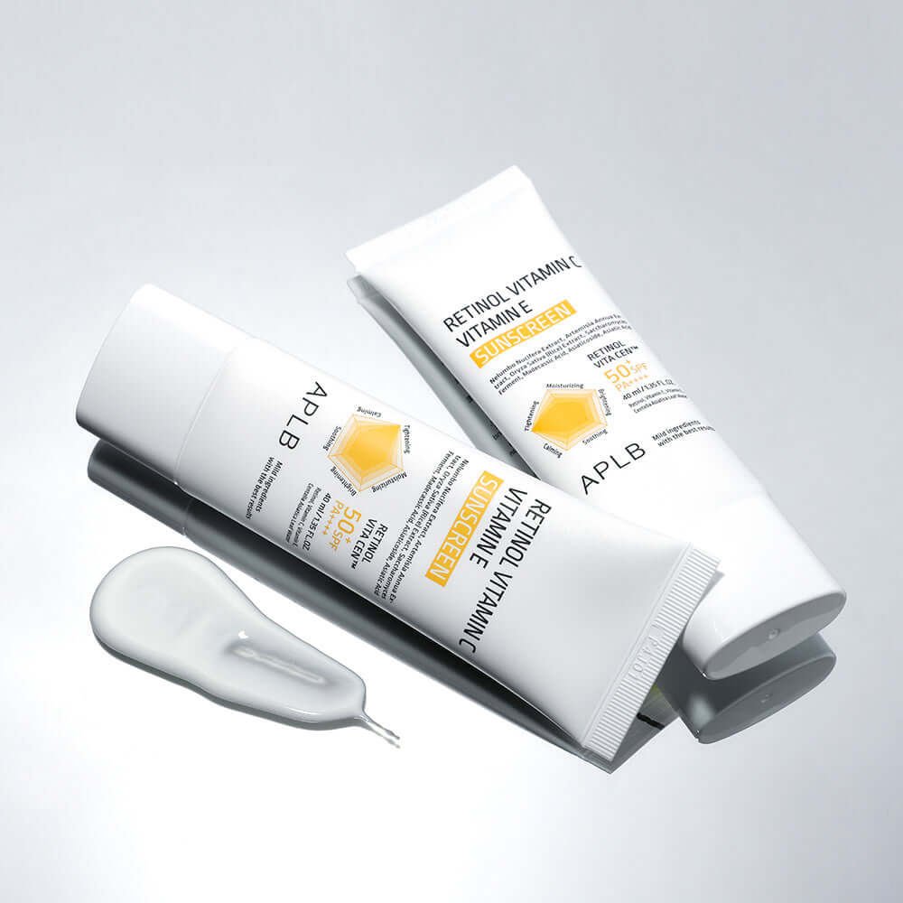 APLB Retinol Vitamin C Vitamin E Sunscreen SPF50+ PA++++ 40ml