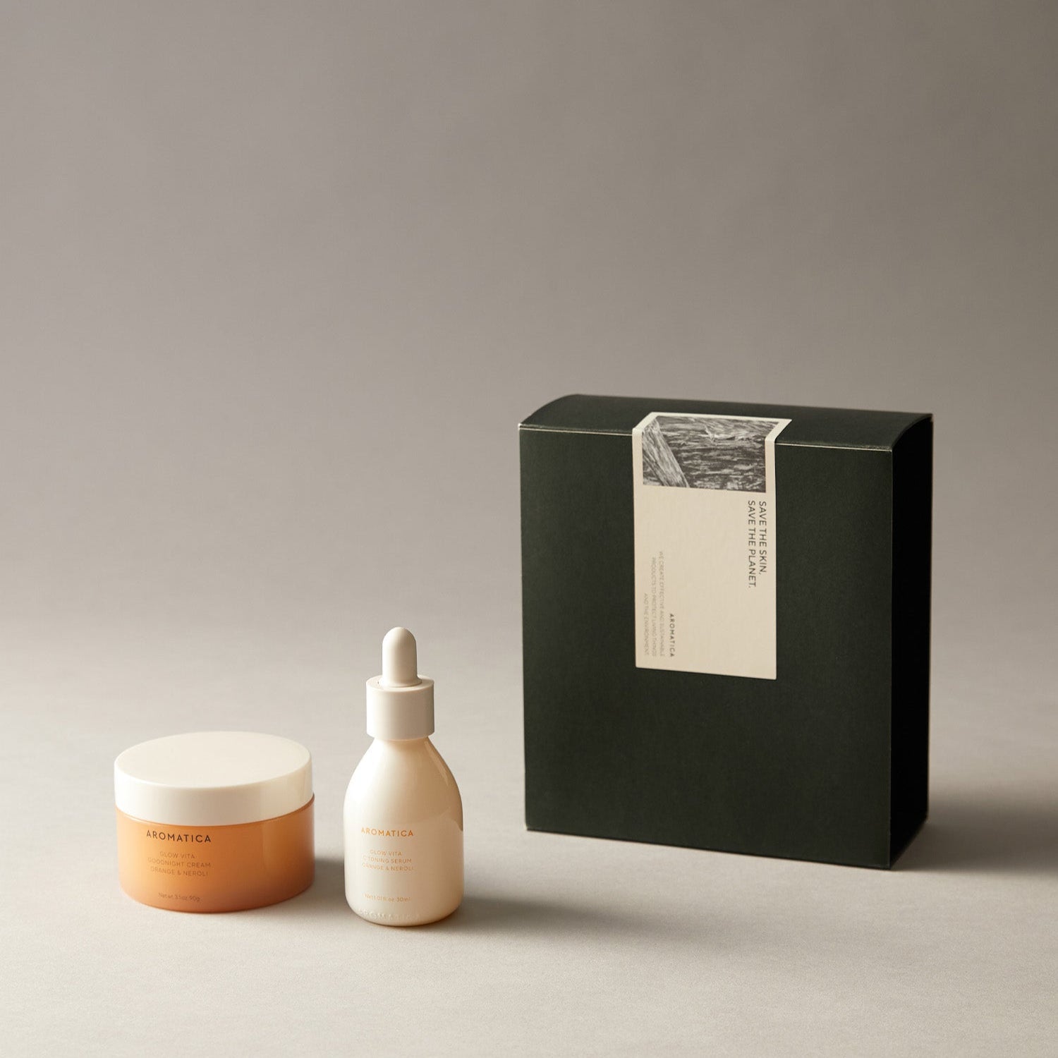 AROMATICA Glow Vita Toning Serum & Good Night Cream Set