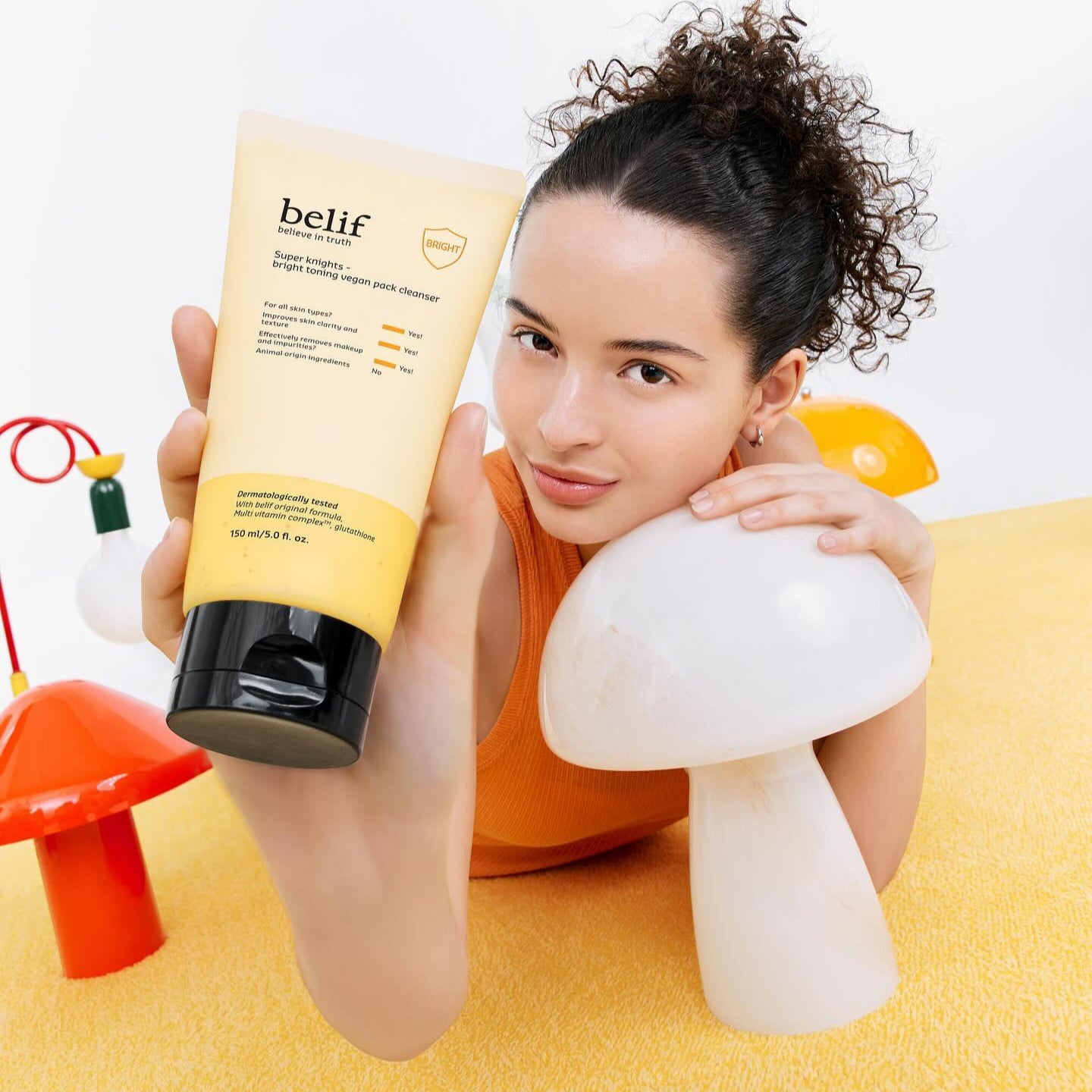 BELIF Super Knights bright Toning Vegan Pack Cleanser 150ml