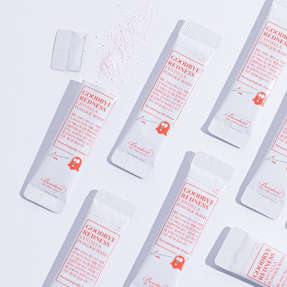 BENTON Goodbye Redness Centella Cica Powder Wash Pack 1gx30 - 30g disponible sur Ma petite Coree, ton Eshop 100% K-beauty en direct de Seoul