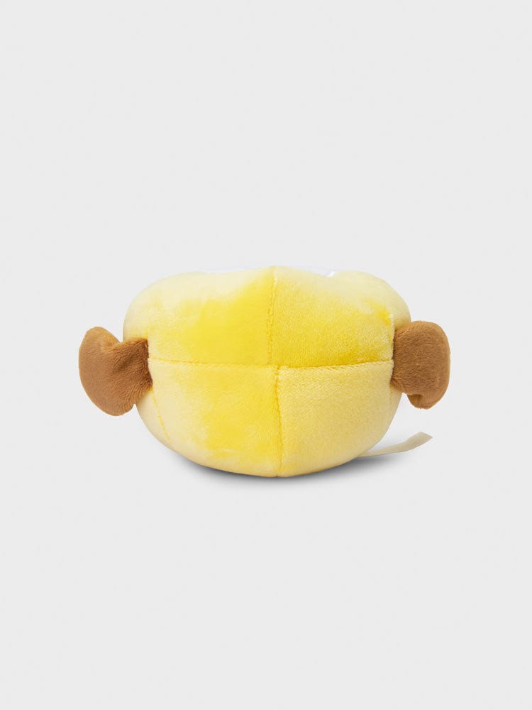 BT21 CHIMMY BABY MOCHI FACE CUSHION (S), coussin mochi jaune de CHIMMY, LINE FRIENDS sur fond clair