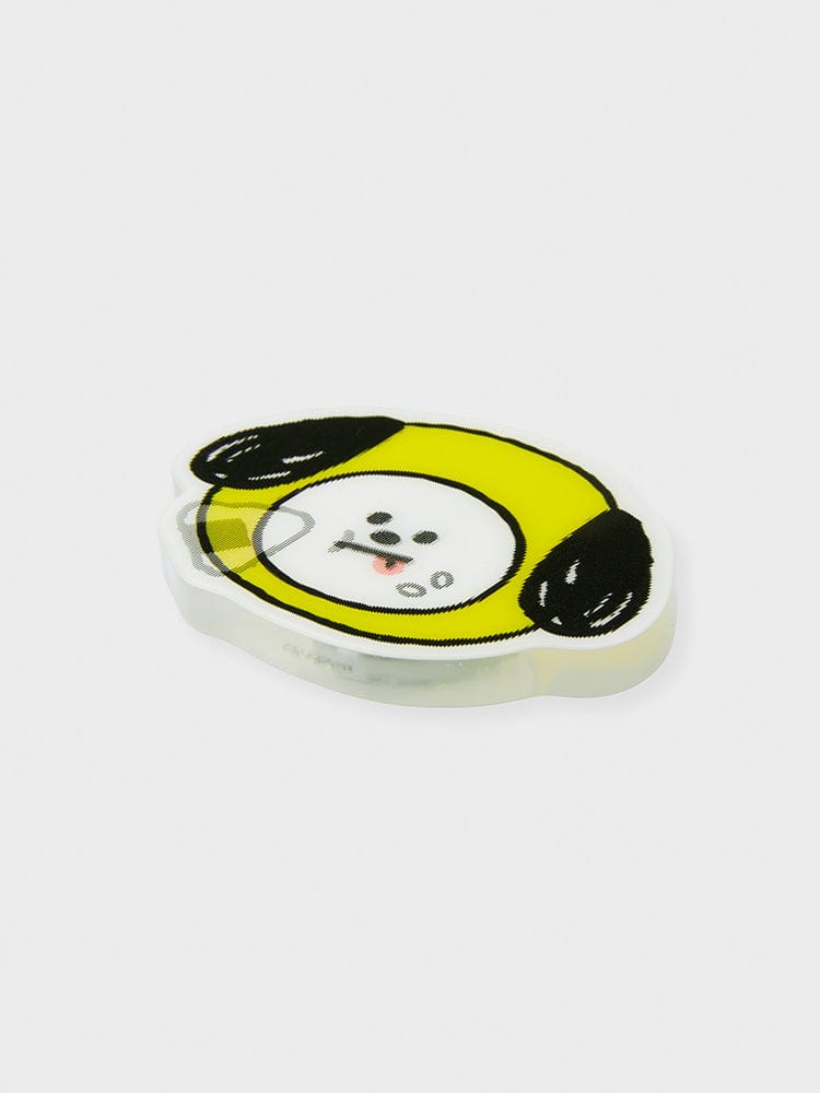 BT21 CHIMMY LENTICULAR 3D MAGNET 2024 SEASON'S GREETINGS, aimant officiel LINE FRIENDS montrant Chimmi souriant.