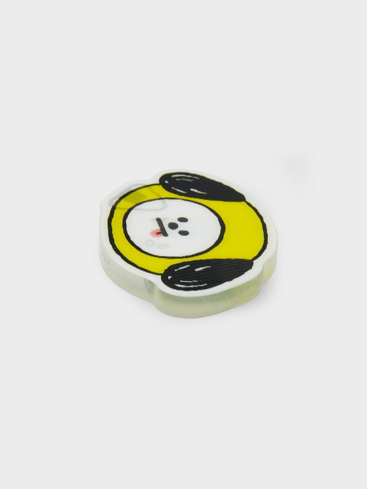 BT21 CHIMMY LENTICULAR 3D MAGNET 2024 SEASON'S GREETINGS : magnet CHIMMY BT21 sur fond clair, design festif LINE FRIENDS