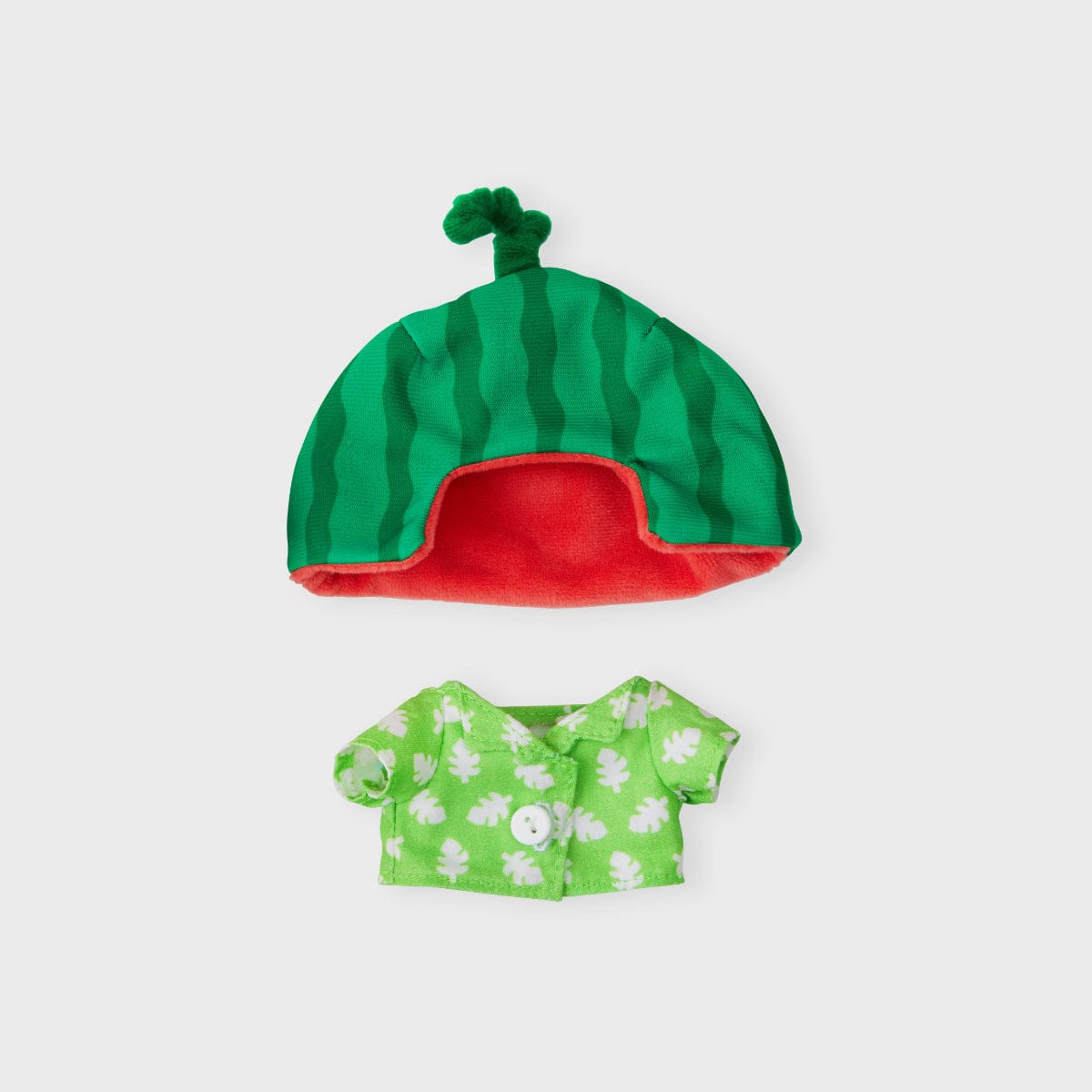 BT21 CHIMMY SUMMER LANE BODY BAG CHARM LINE FRIENDS, porte-clés en forme de tenue été sur fond clair.