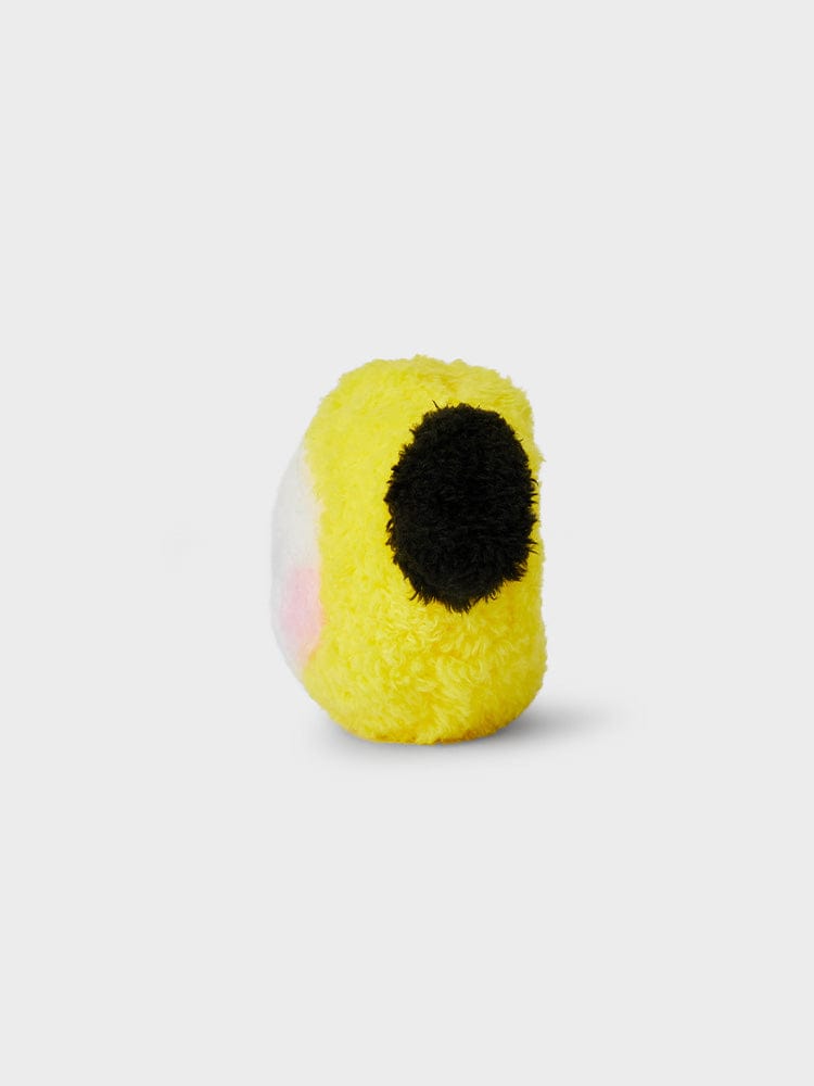 BT21 CHIMMY minini HANDHELD MIRROR GLITTER EDITION LINE FRIENDS : petit miroir de poche scintillant CHIMMY, sur fond clair