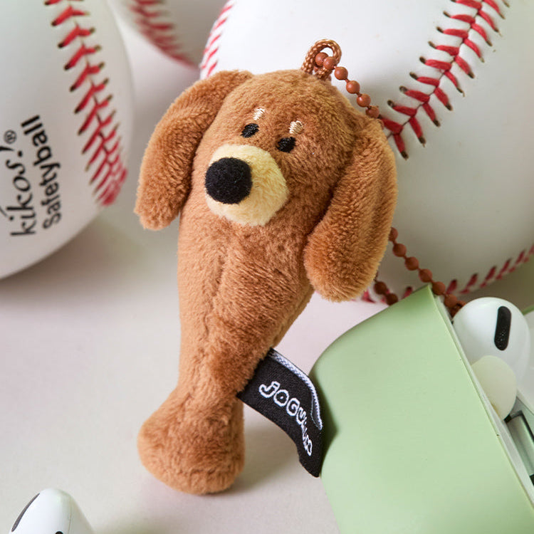 BT21 Jo Gu-man Woody Baseball Bat Doll Keychain de la marque BT21, petit porte-clés en peluche près de balles de baseball