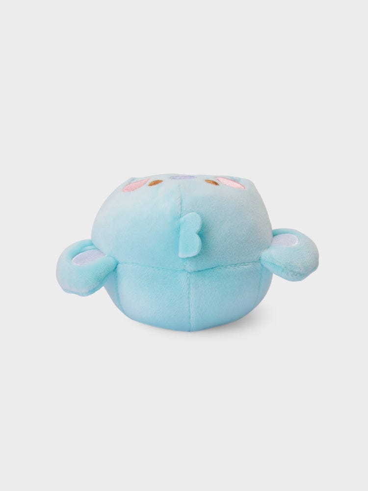 BT21 KOYA BABY MOCHI FACE CUSHION (S) : coussin visage bleu KOYA de LINE FRIENDS, décor kawaii sur fond clair.