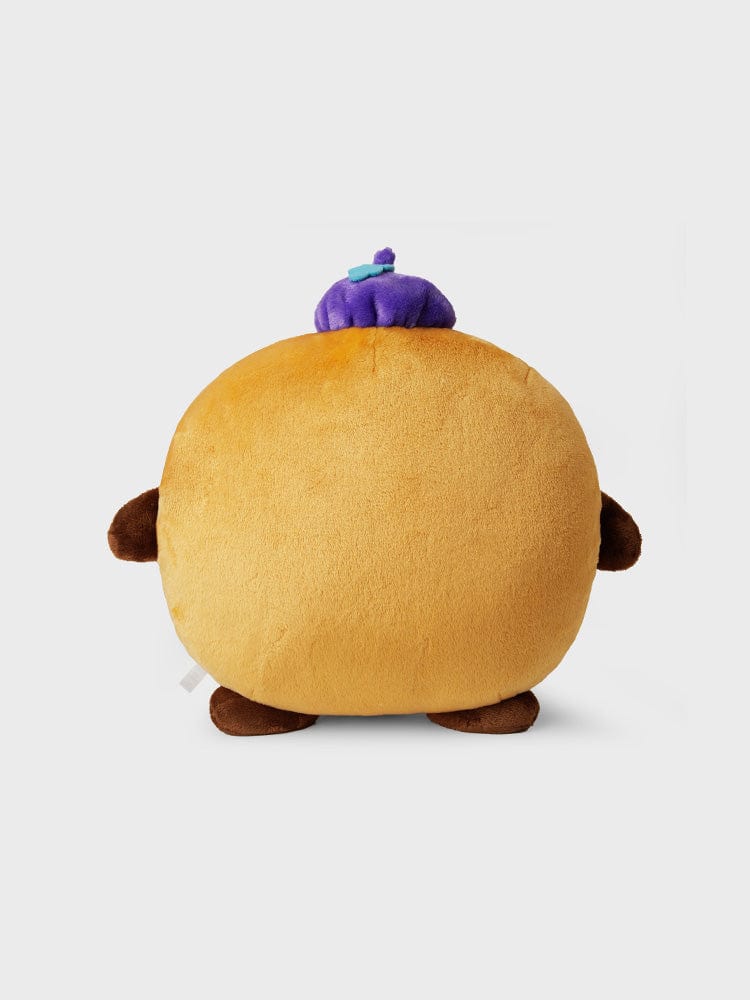 BT21 SHOOKY CUSHION HOPE IN LOVE coussin peluche SHOOKY LINE FRIENDS, style kawaii, sur fond clair.