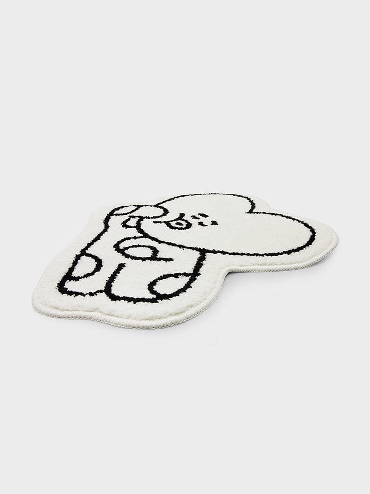 BT21 TATA NON-SLIP SMALL RUG COZY HOME, petit tapis non-slip officiel LINE FRIENDS, TATA extraterrestre kawaii, en intérieur