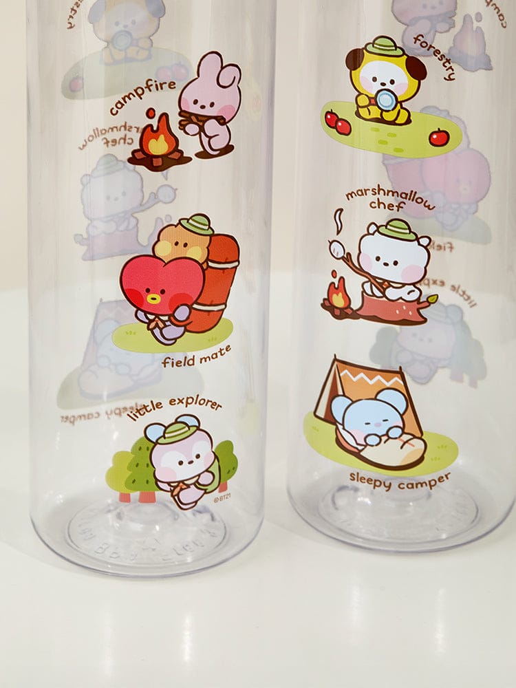 BT21 minini TUMBLER EXPLORER (530ml) LINE FRIENDS, tasses kawaii illustrées sur motifs explorateur, intérieur cosy
