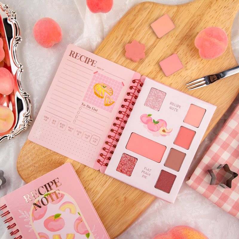 CORINGCO Recipe Note Eyeshadow Palette #01 Flat Peach Pie disponible sur Ma petite Coree, ton Eshop 100% K-beauty en direct de Seoul