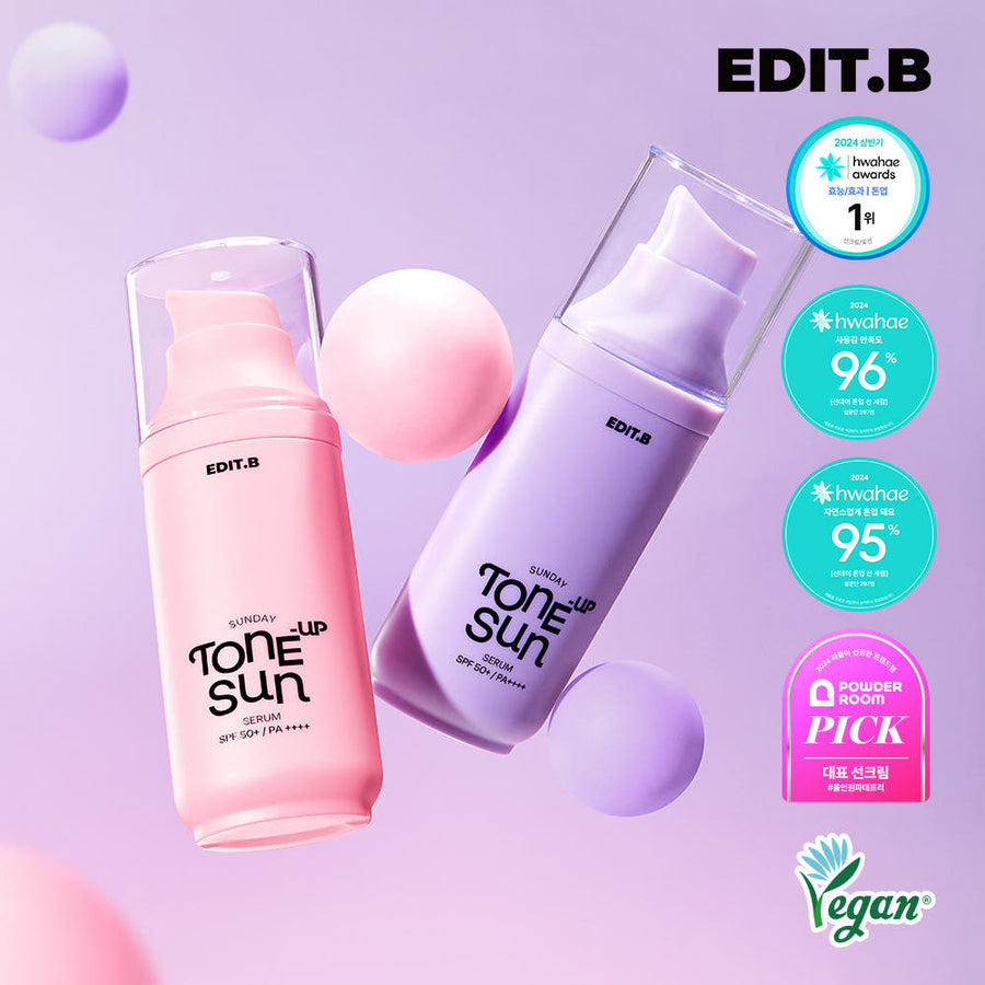 EDIT.B Sunday Tone-Up Sun Serum 55ml SPF50+ PA ++++