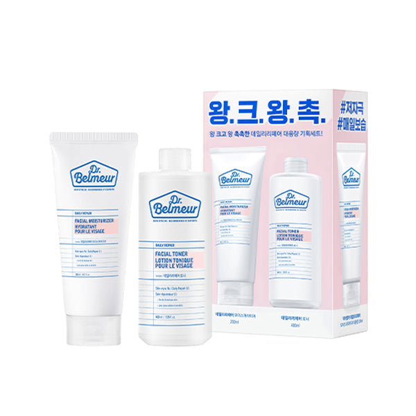 DR.BELMEUR Daily Skincare Set (Moisturizer+Toner) disponible sur Ma petite Coree, ton Eshop 100% K-beauty en direct de Seoul